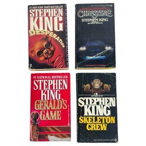 Stephen King Paperback Bundle Desperation Christine Gerald's Game Skeleton Crew